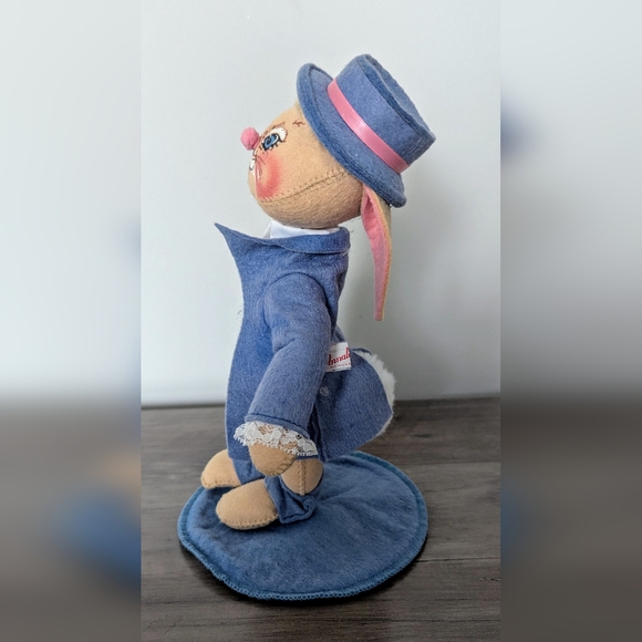 Vintage 1987 Annalee 12" Boy Easter Bunny Rabbit Easter Parade Made In USA Plush - Picture 8 of 10